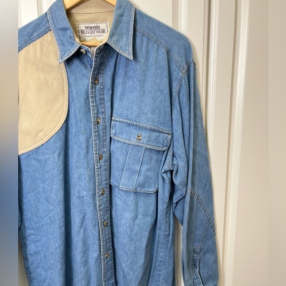 Wrangler Rugged Wear Mens Long Sleeve Button Down - Picture 4 of 6